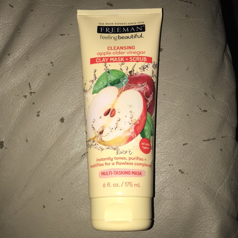 Cleansing apple cider mask + scrub